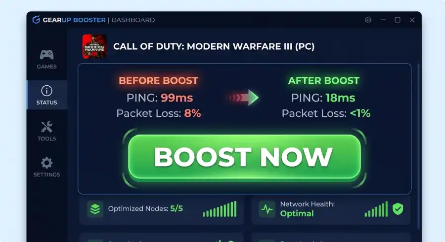 lower ping and reduce packet loss in games
