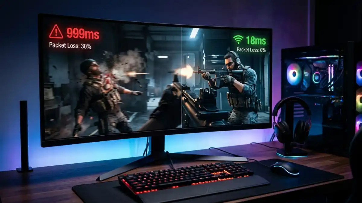 how to lower ping and reduce packet loss in games